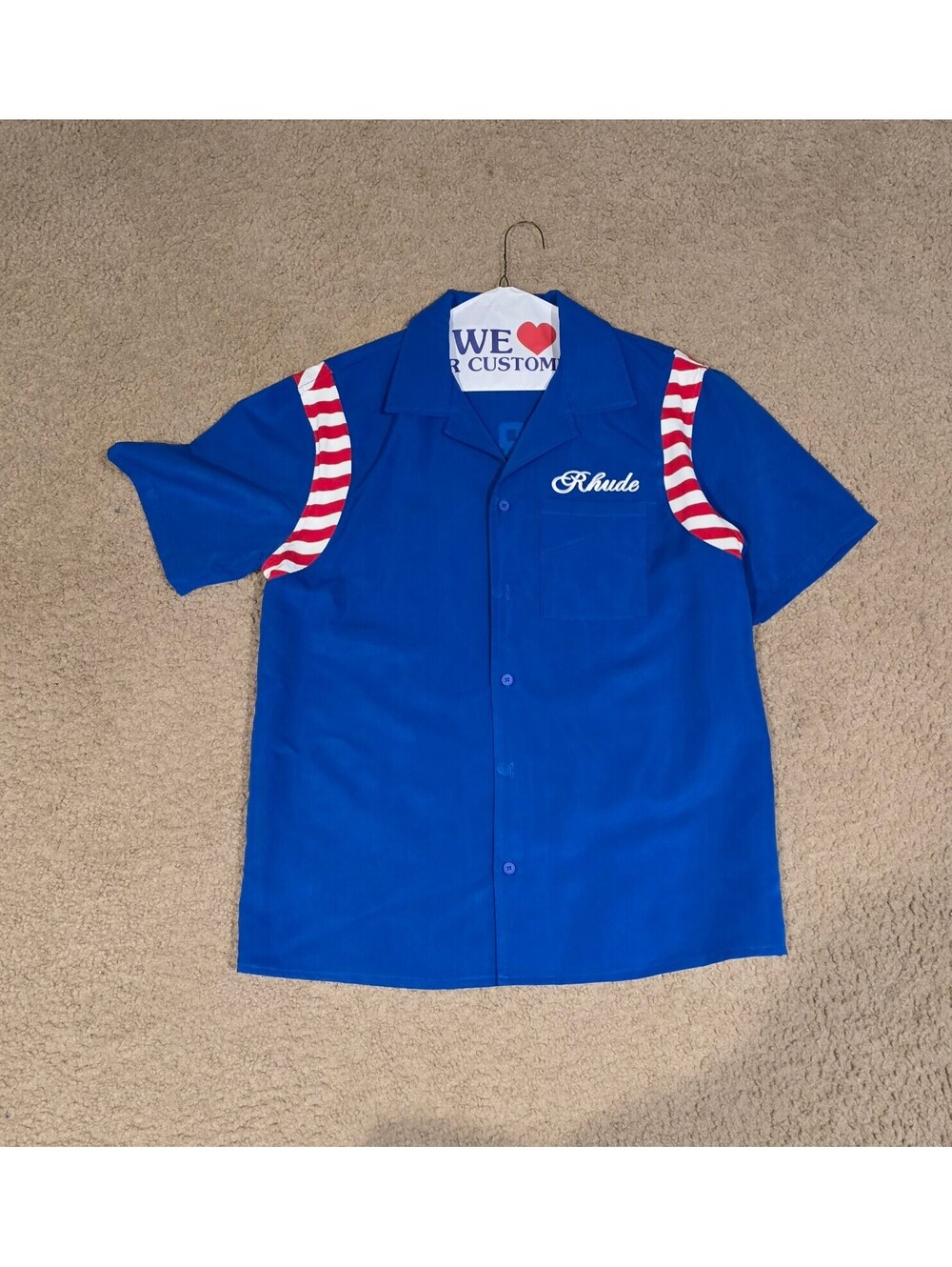 Rhude Poplin Shirt - Large